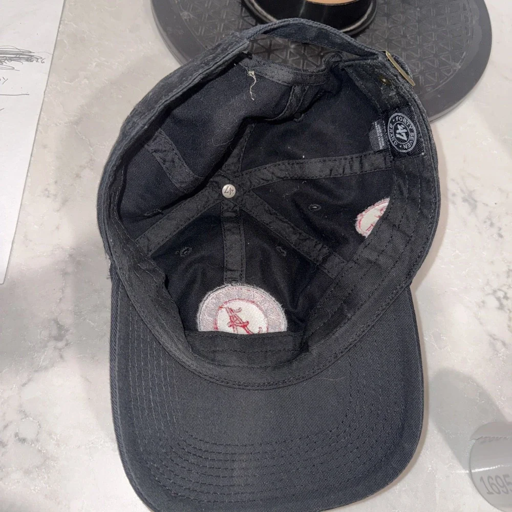 Alabama Crimson Tide 47 Brand Clean Up Hat Black Adjustable NCAA Cap oht